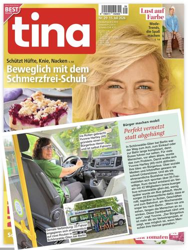 Bürgerbus in der Zeitschrift „Tina“