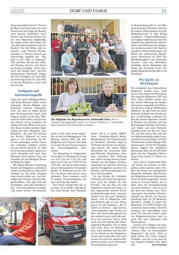 Bürgerbus Schönwalde-Glien in der Bauernzeitung Bild